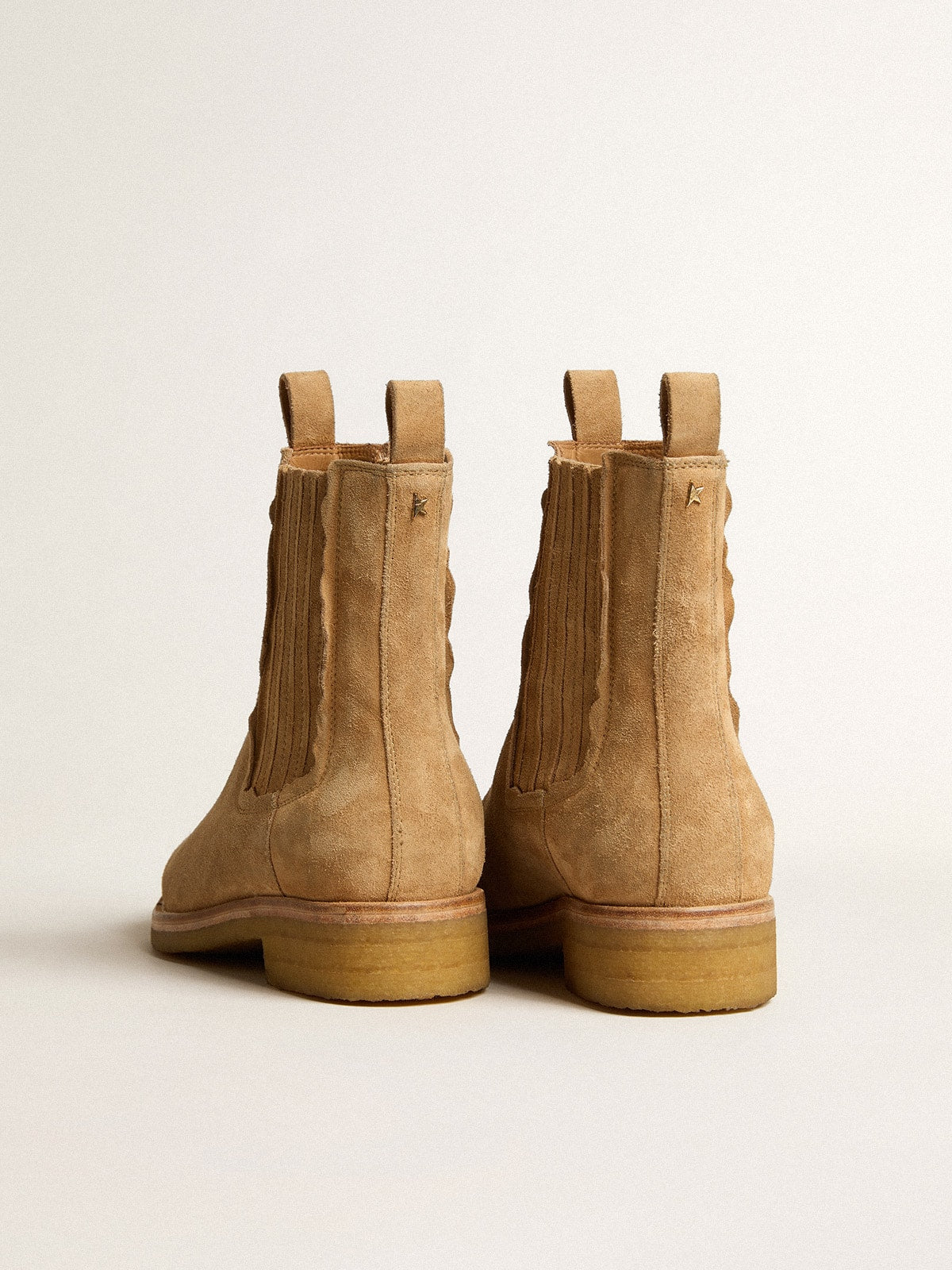 Chelsea boots in suede tobacco