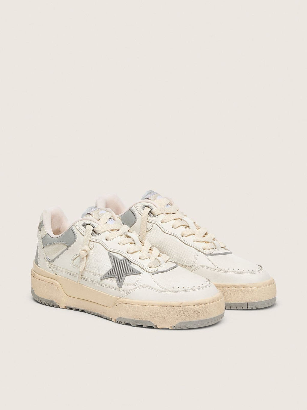Men’s Forty2 with grey star and white leather heel tab