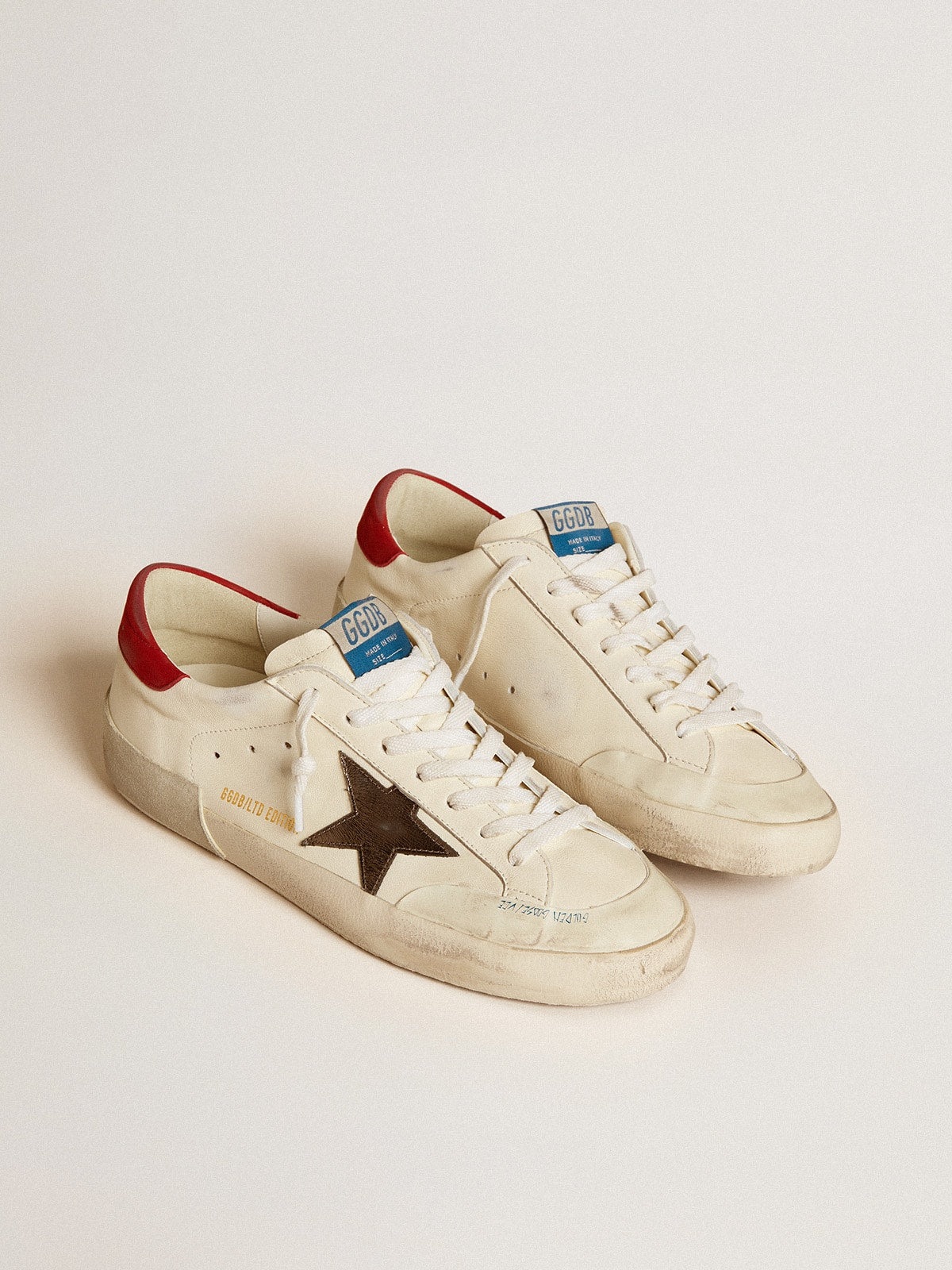 Men's Super-Star LTD in nappa with metallic star and nubuck heel tab