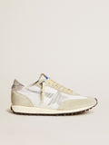 Men’s Marathon with white nylon upper and silver star