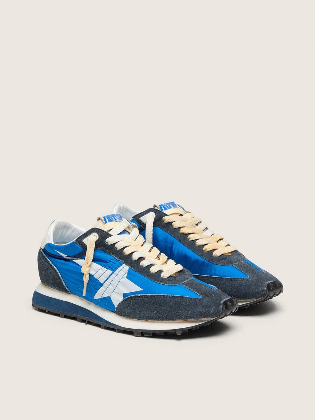 Men’s Marathon with blue nylon upper and white star
