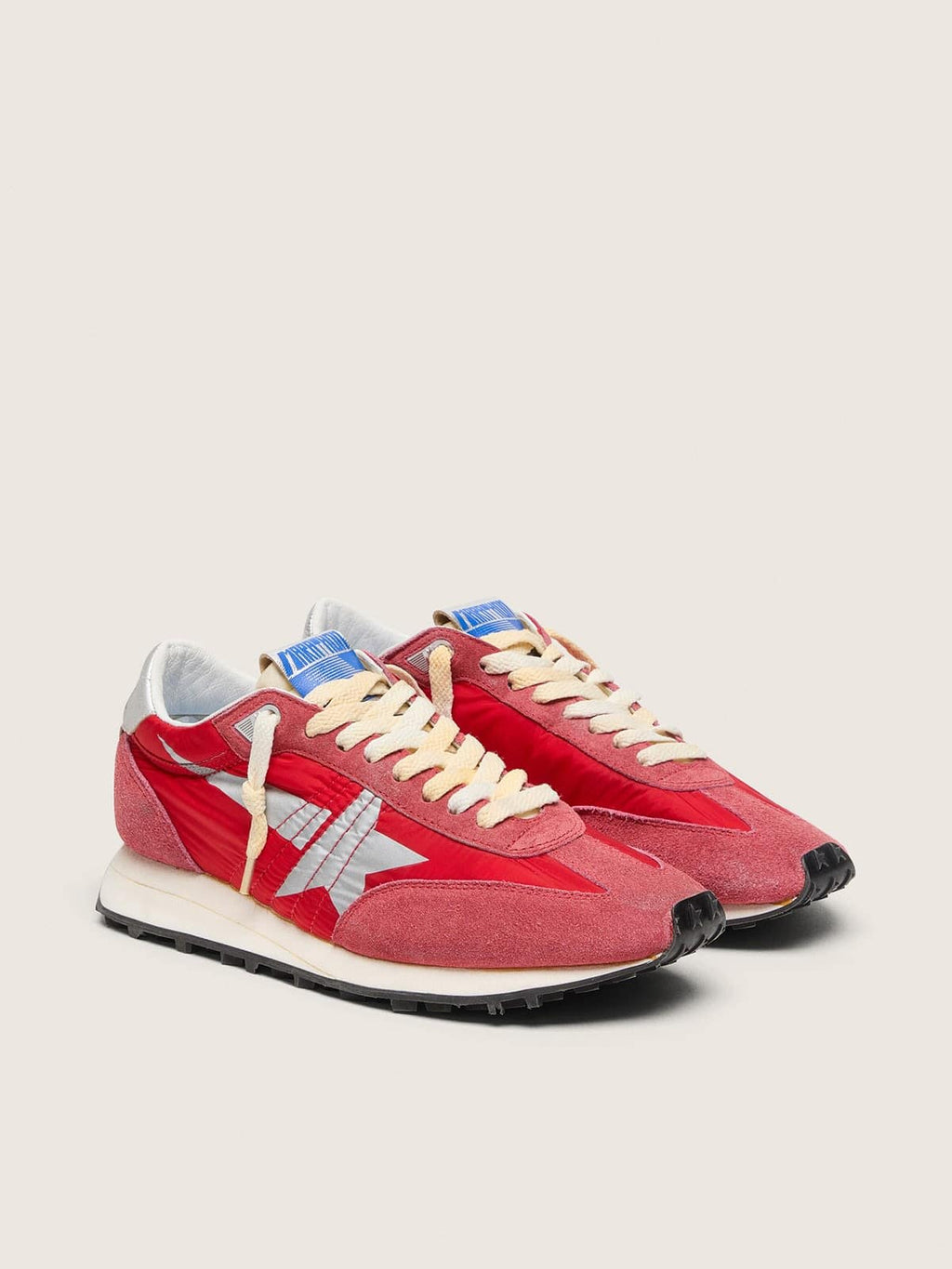 Men’s Marathon with red nylon upper and silver star