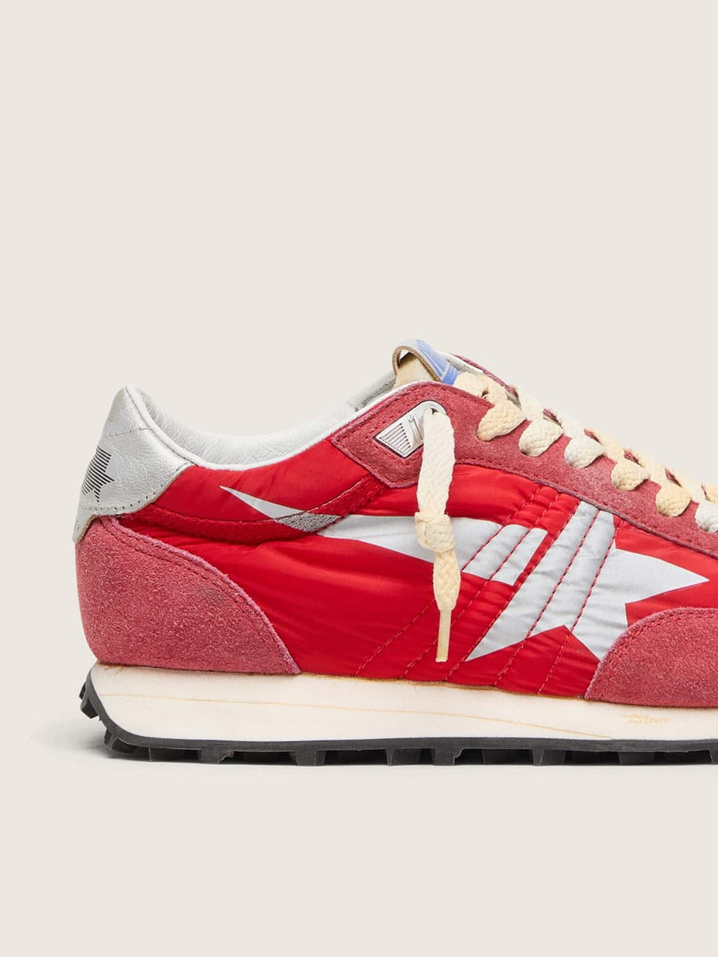 Men’s Marathon with red nylon upper and silver star
