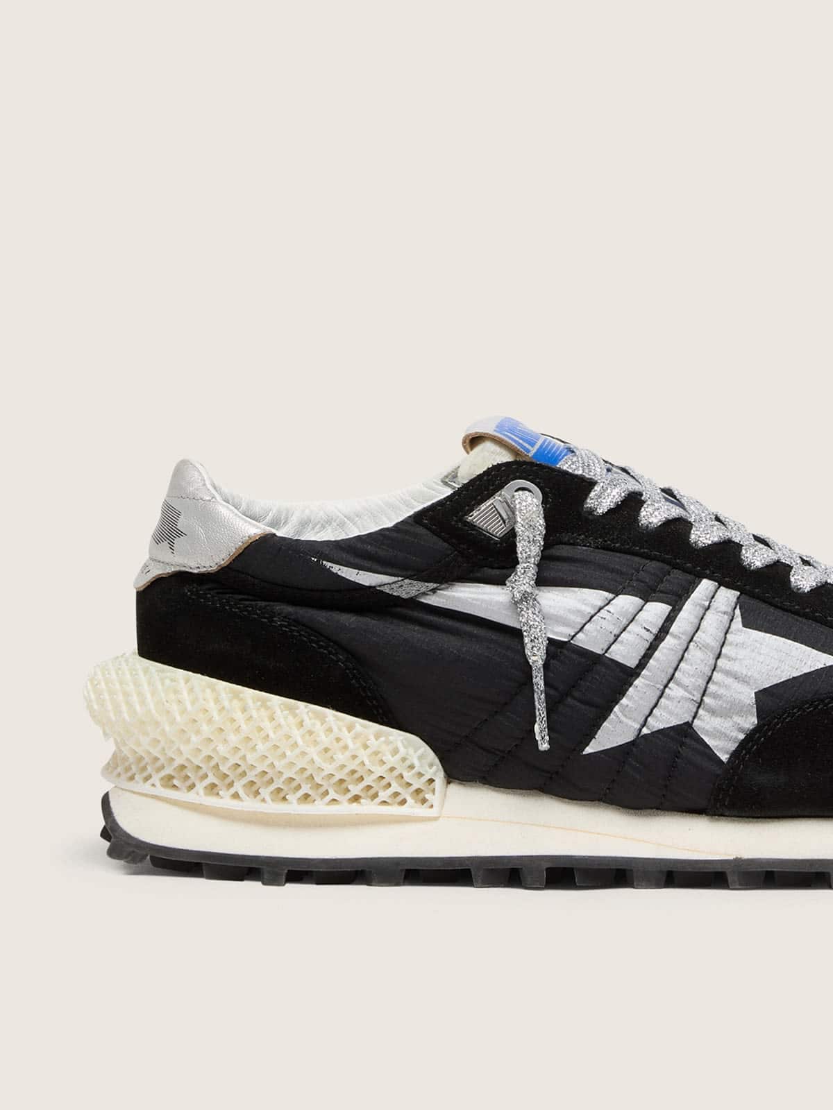 Men’s Marathon with black ripstop nylon upper and silver star