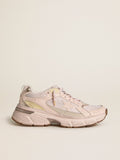 Men’s Lightstar with pink leather and mesh upper and pink star