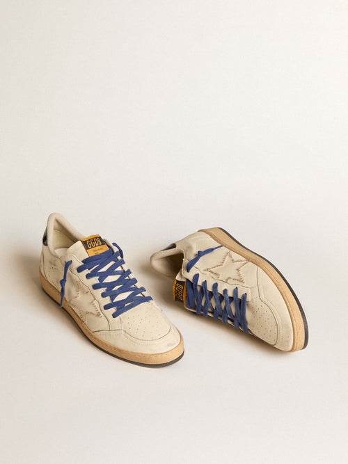 Ball Star LTD with embroidered star and blue patent leather heel tab