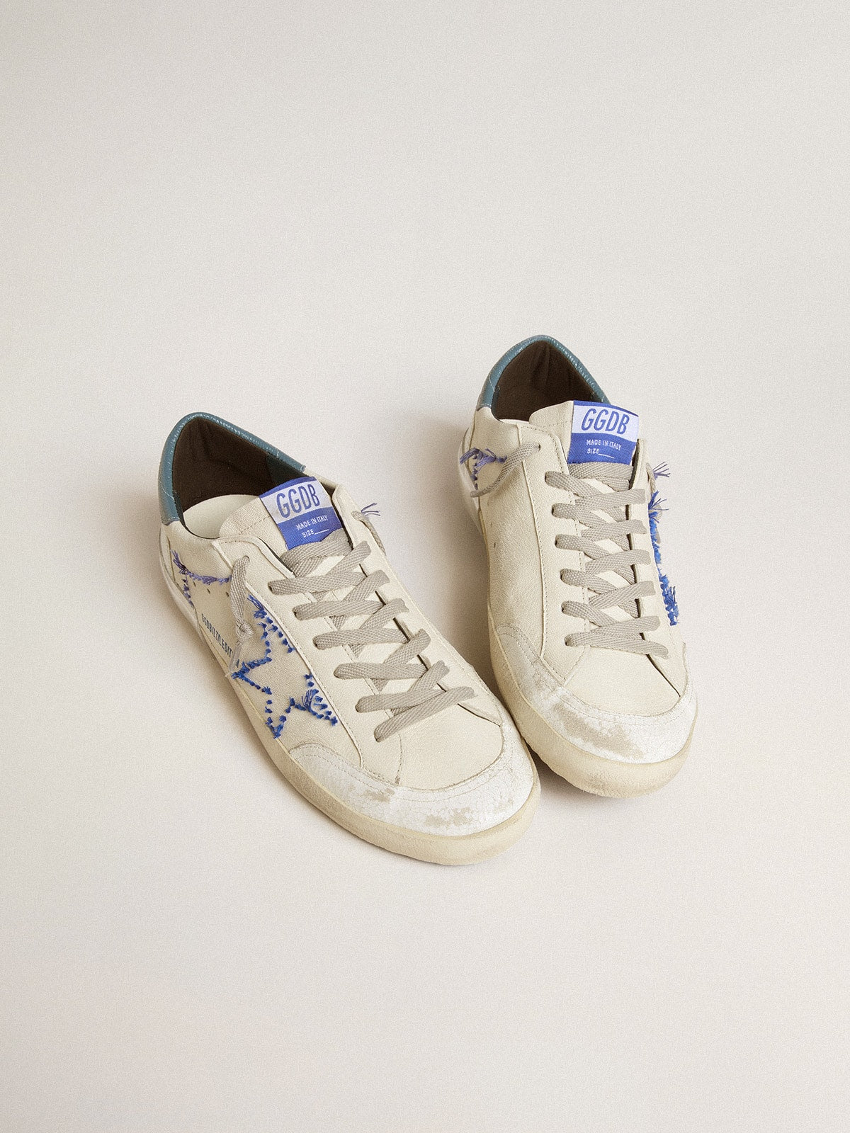 Men’s Super-Star LTD in nappa with embroidered star and leather heel tab