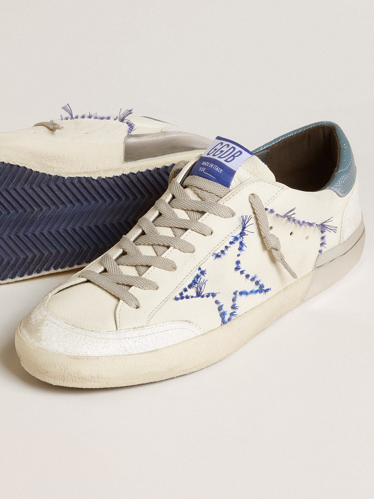 Men’s Super-Star LTD in nappa with embroidered star and leather heel tab