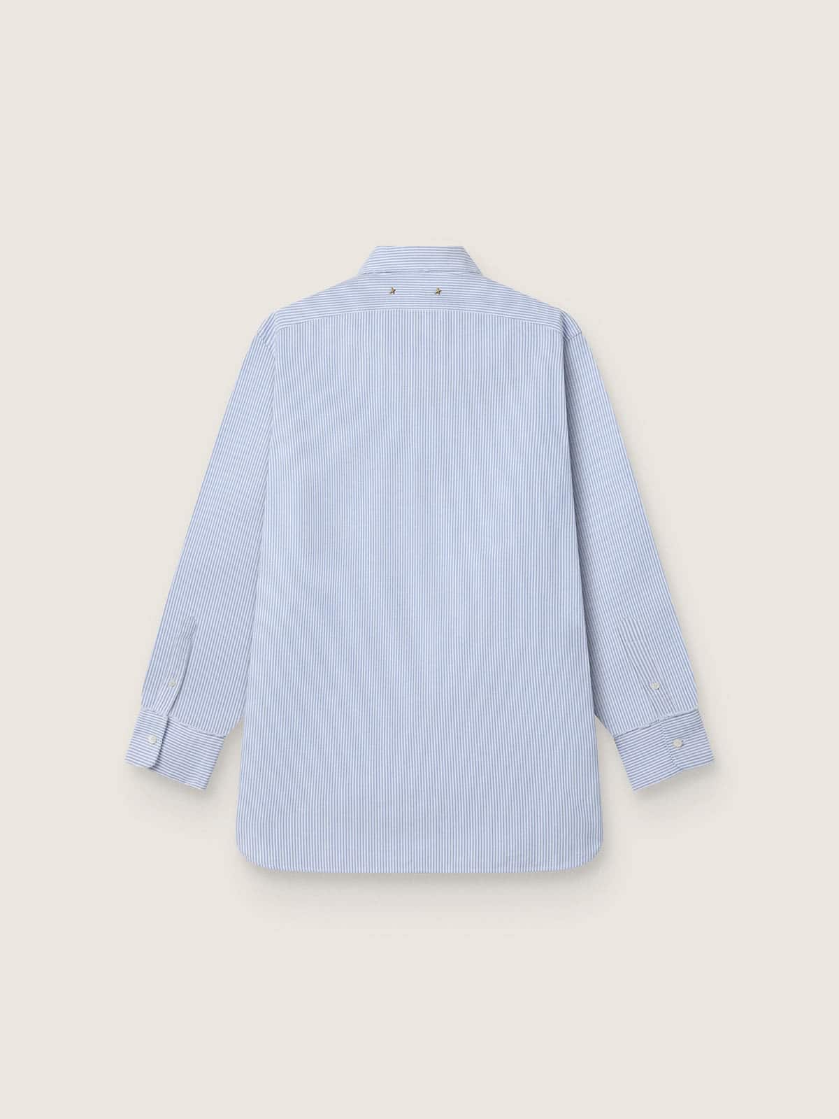 Men's shirt with narrow stripes