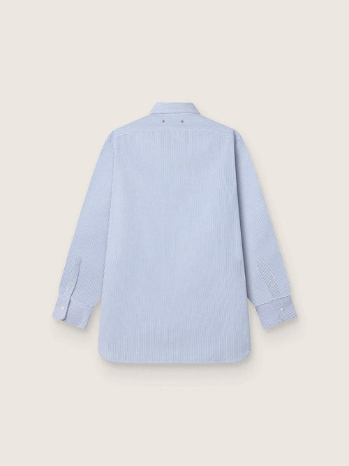 Men's shirt with narrow stripes