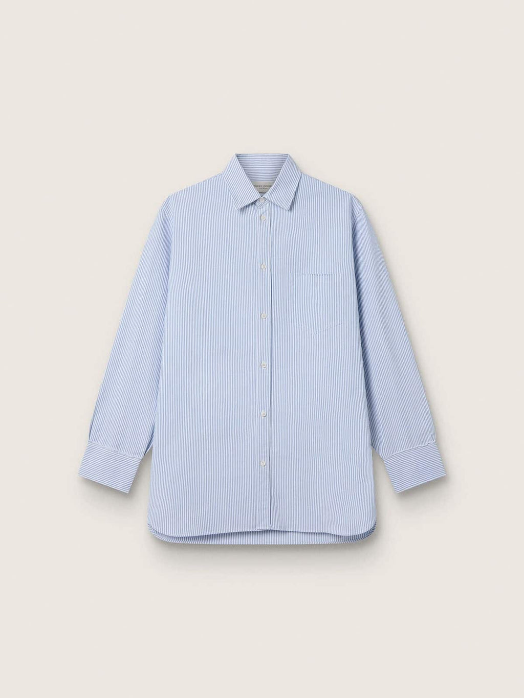Men's shirt with narrow stripes
