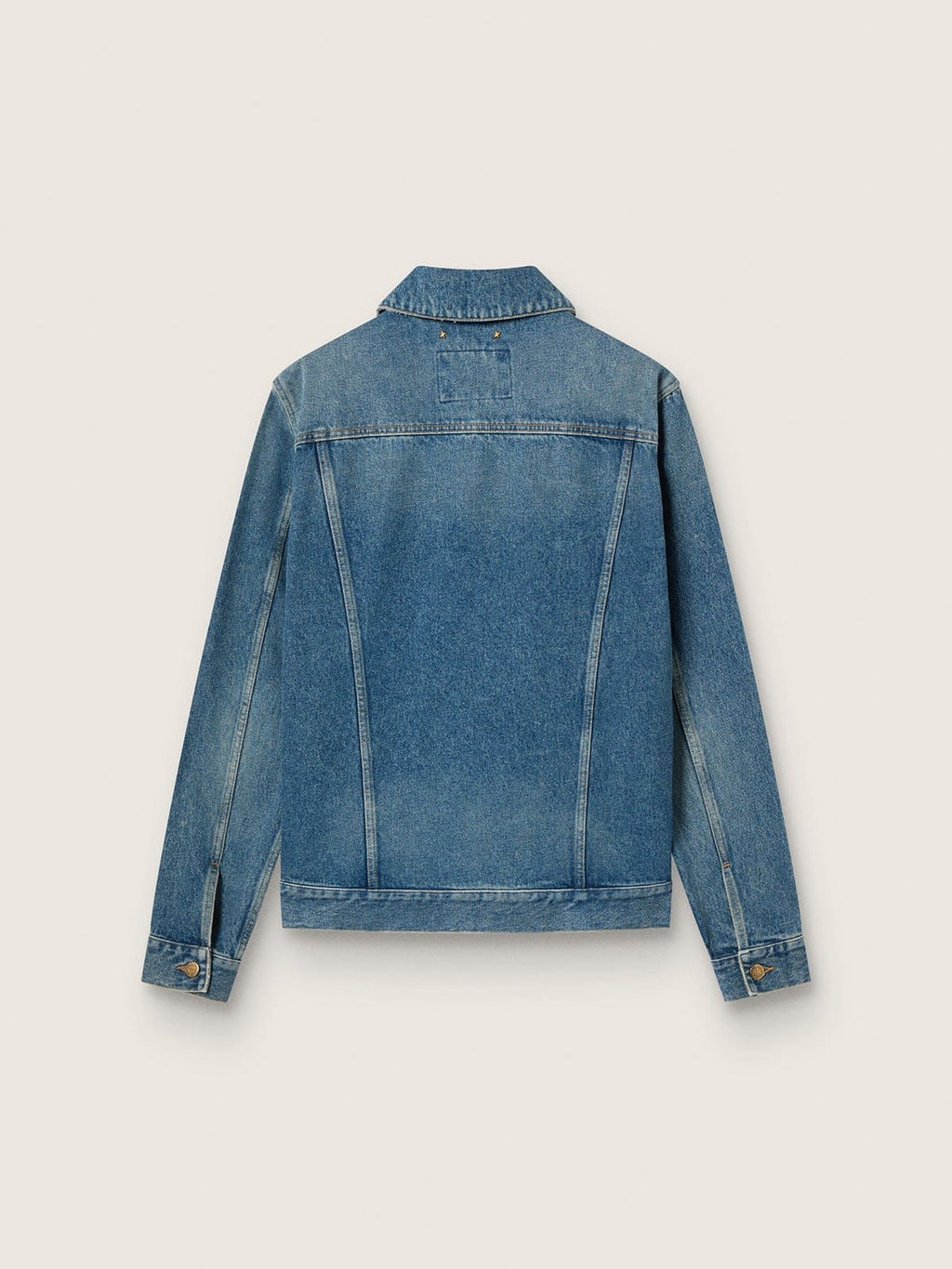 Men's denim jacket with medium wash