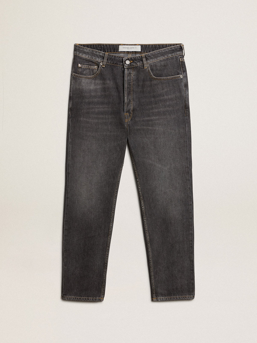 Men’s black jeans with printed pocket