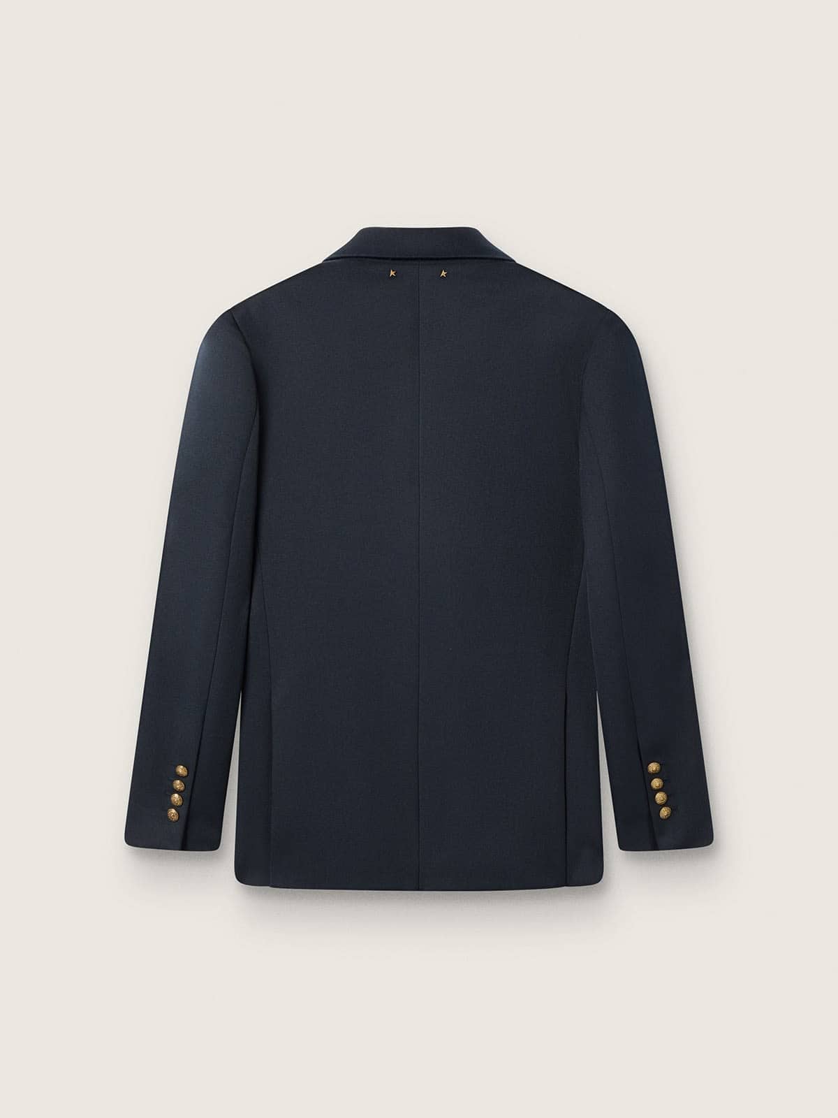 Men's double-breasted blazer in dark blue