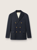 Men's double-breasted blazer in dark blue