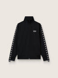 Men's black zipped sweatshirt with white stars