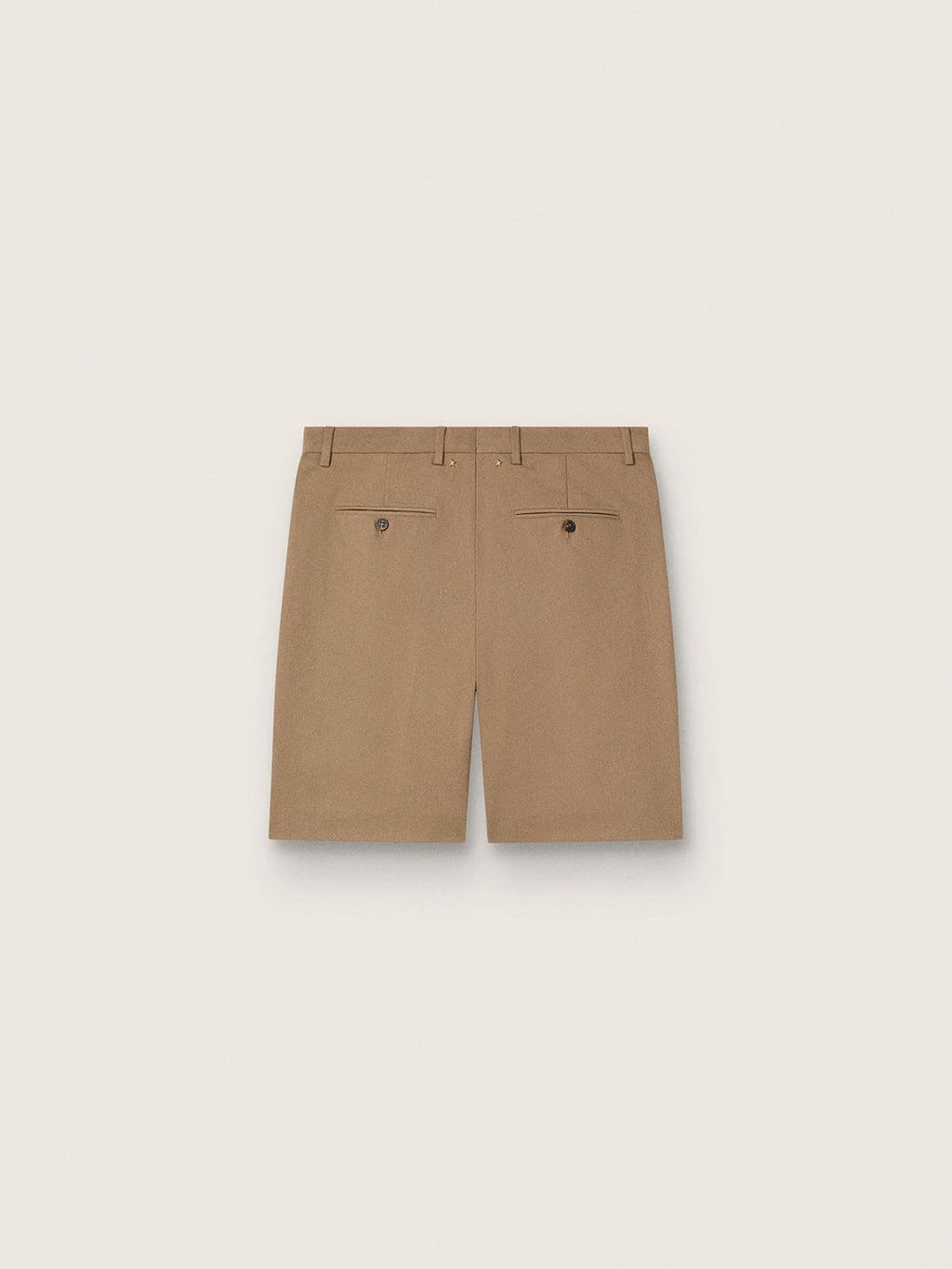 Men's Bermuda shorts in beige cotton