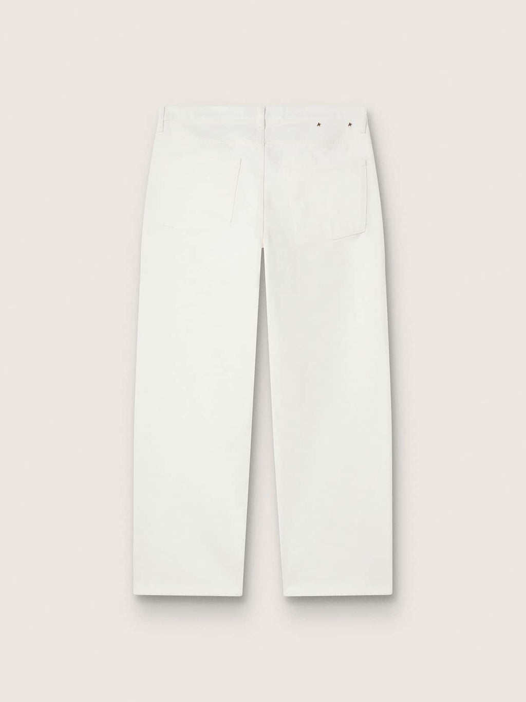 Men's white denim pants