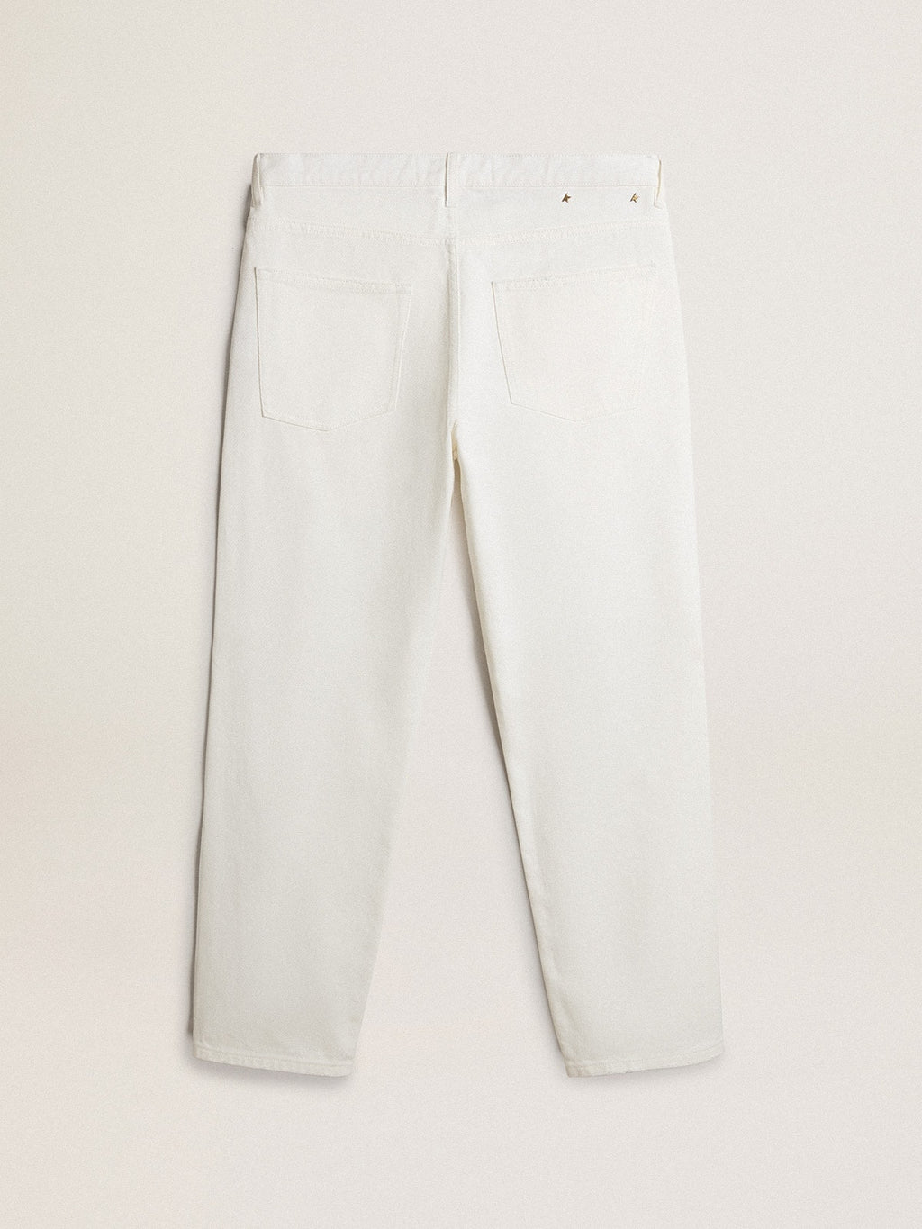 Men's white denim pants