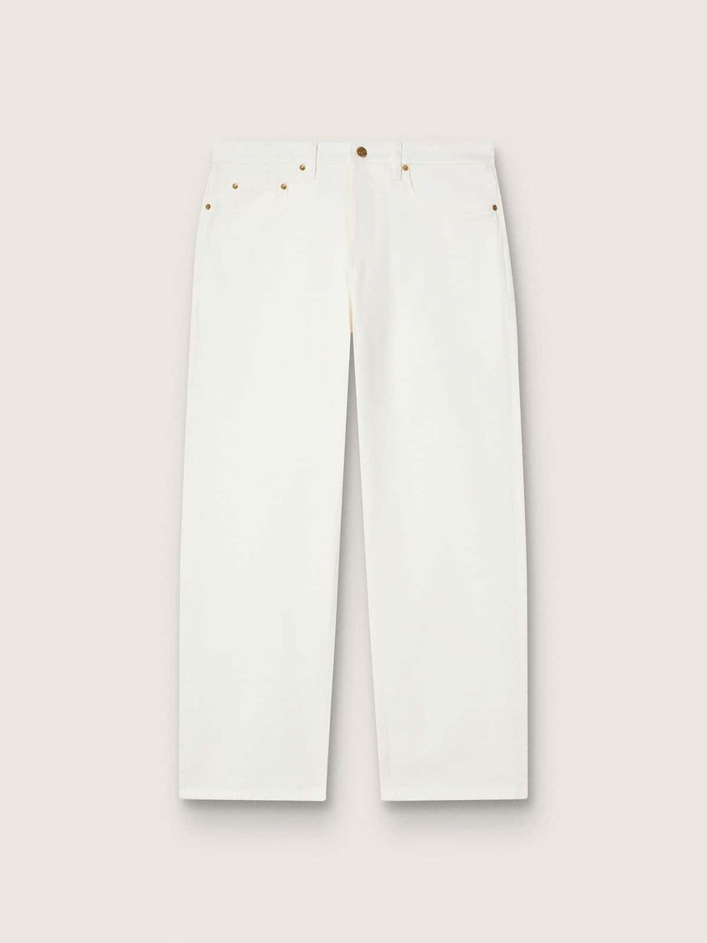 Men's white denim pants