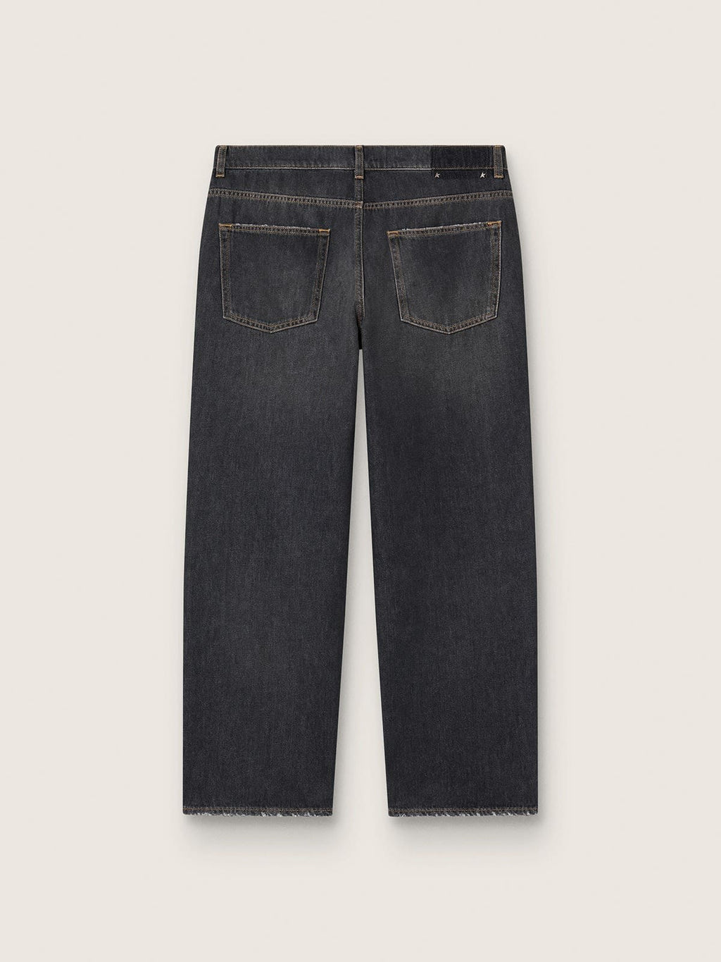 Men’s stonewashed-effect black jeans