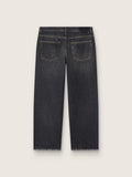 Men’s stonewashed-effect black jeans