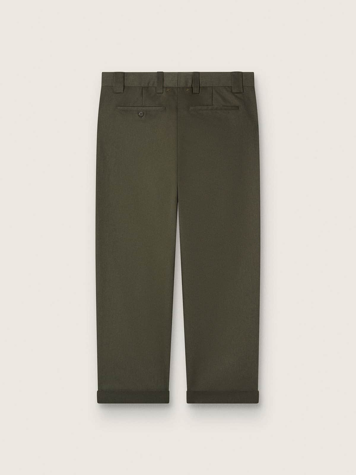 Military-green Golden Collection chinos