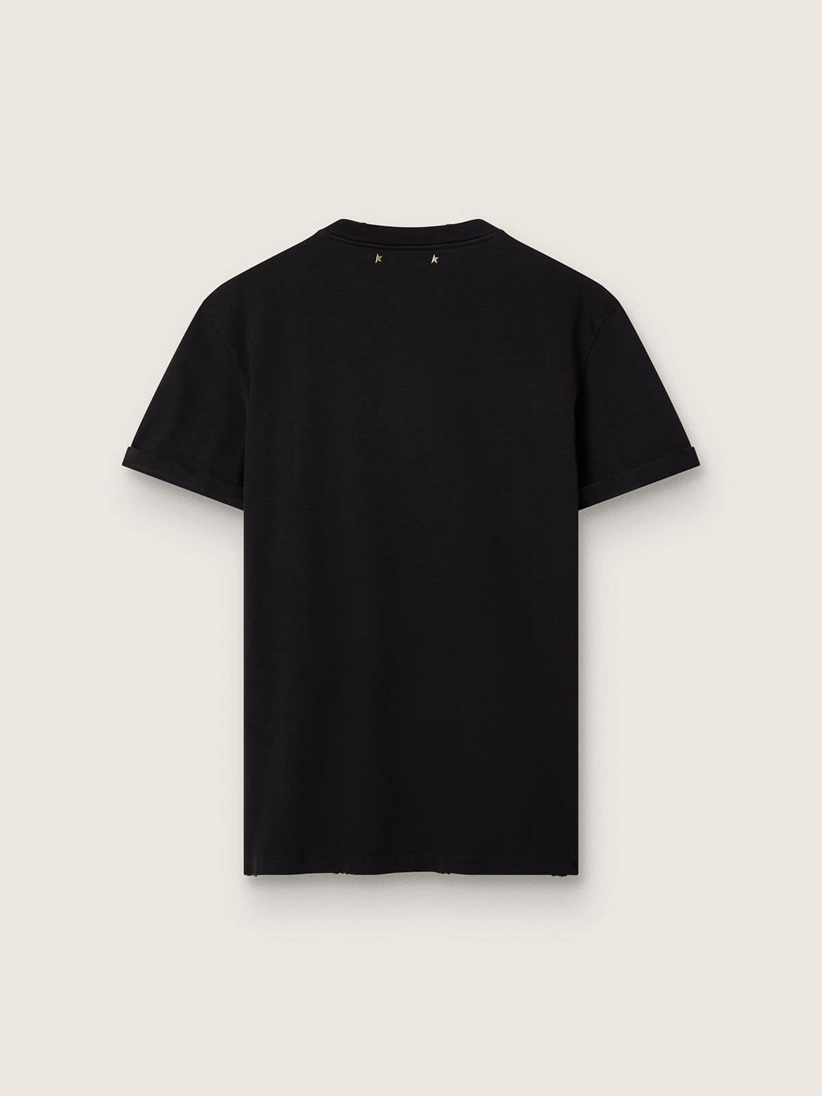 Golden Collection distressed T-shirt in vintage black