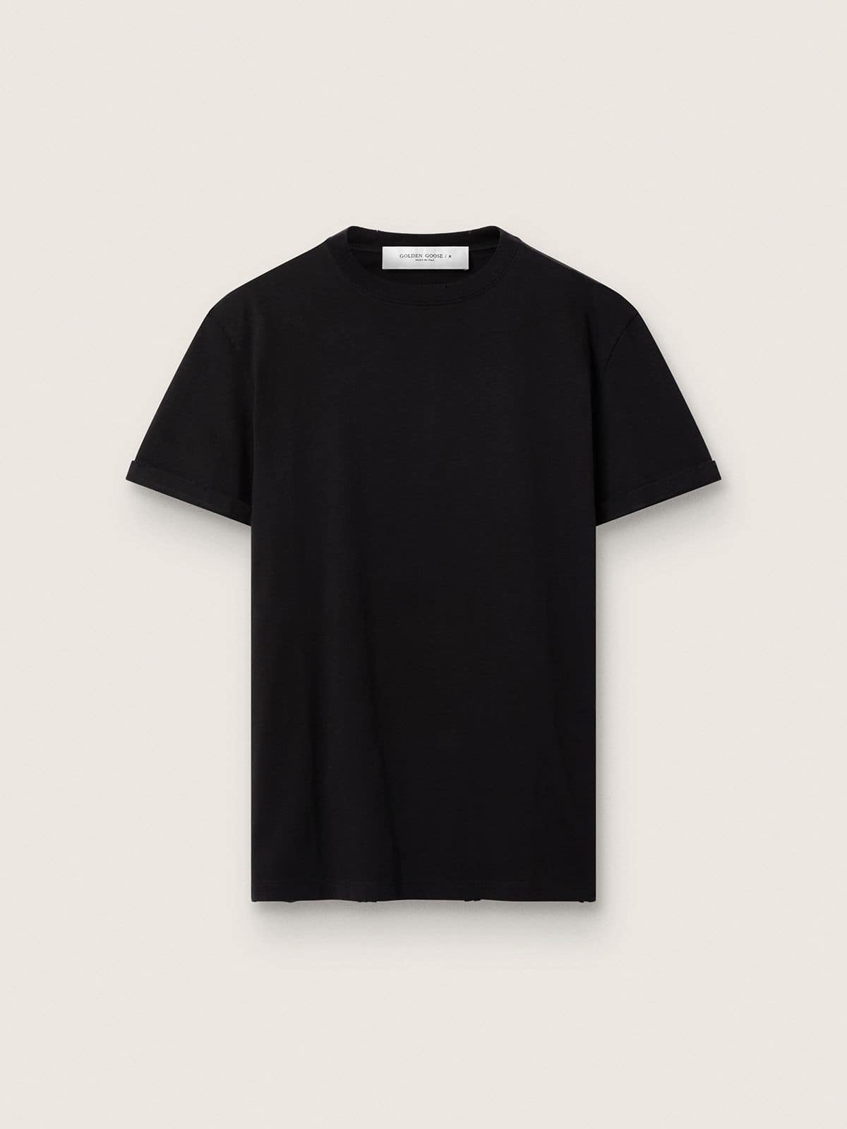 Golden Collection distressed T-shirt in vintage black