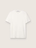 Men's white T-shirt with distressed treatment