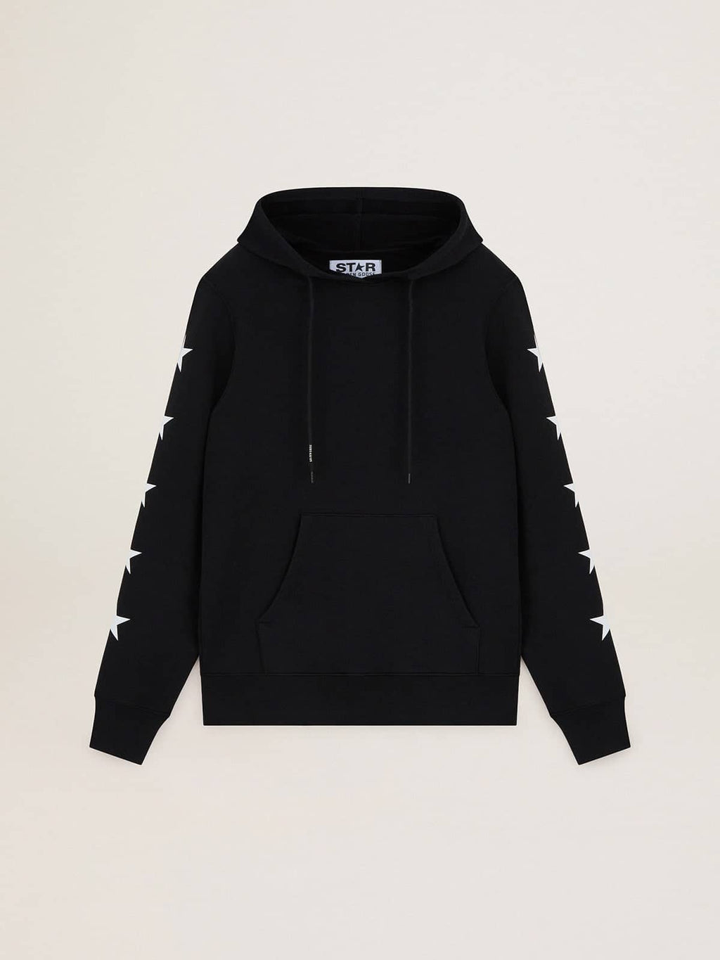 Black Alighiero Star Collection sweatshirt with contrasting white stars