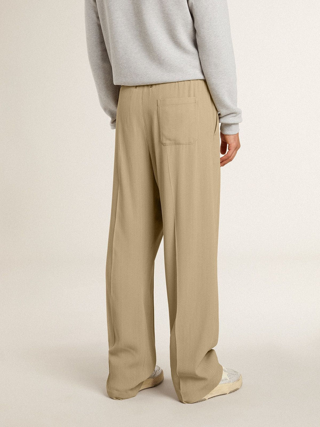 Men's travertine-colored joggers