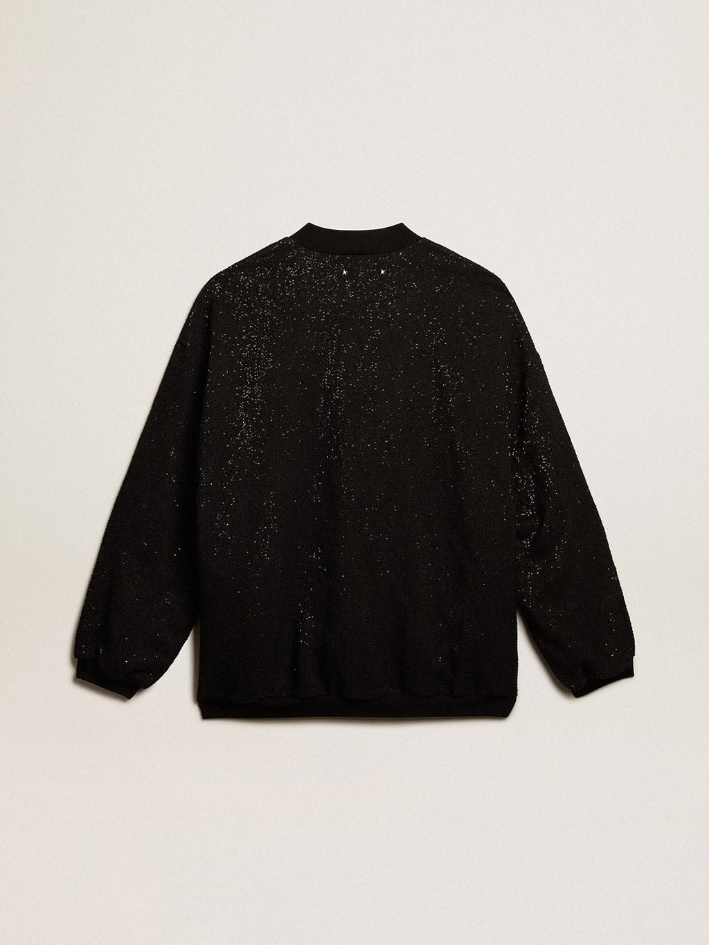 Men’s black sequined cardigan-jacket