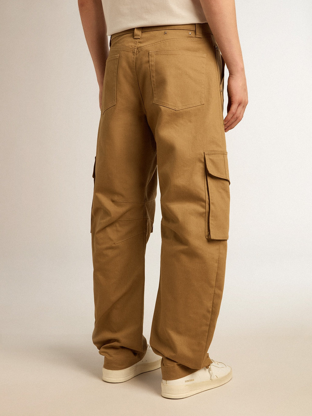 Beige khaki cargo pants
