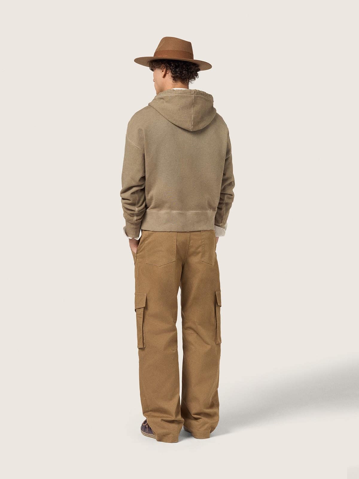 Beige khaki cargo pants