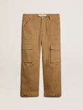Beige khaki cargo pants