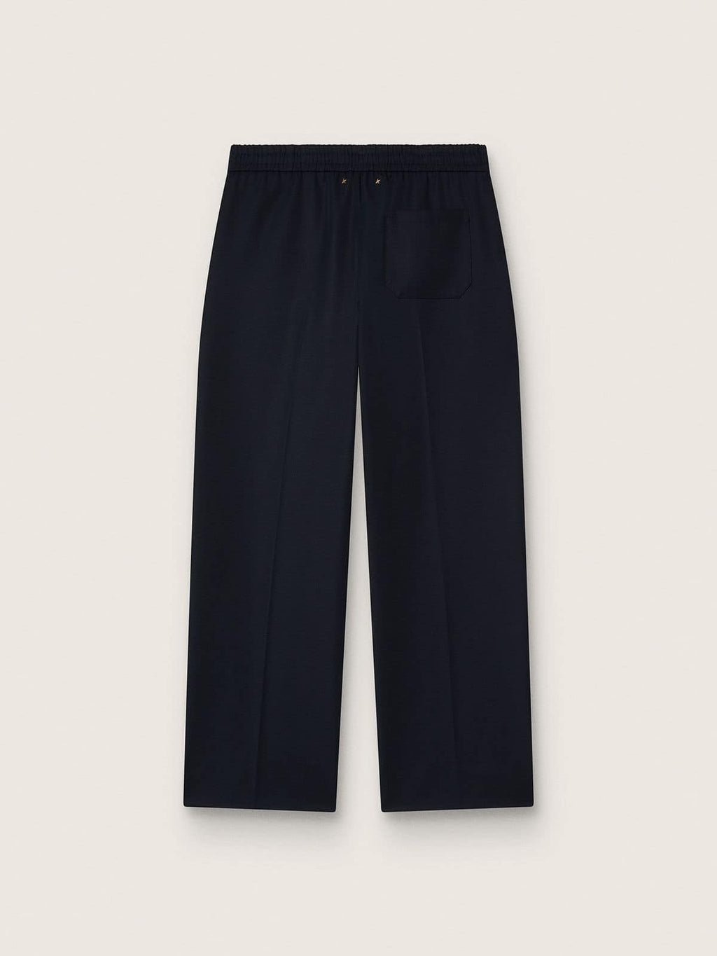 Men’s joggers in dark blue wool