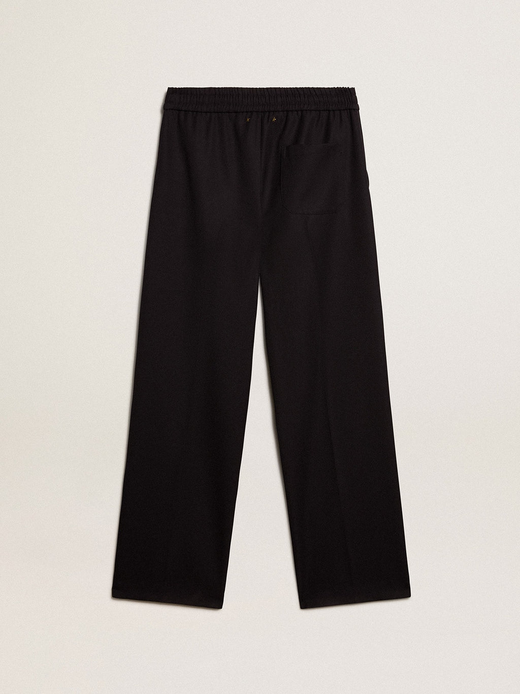 Men’s joggers in dark blue wool