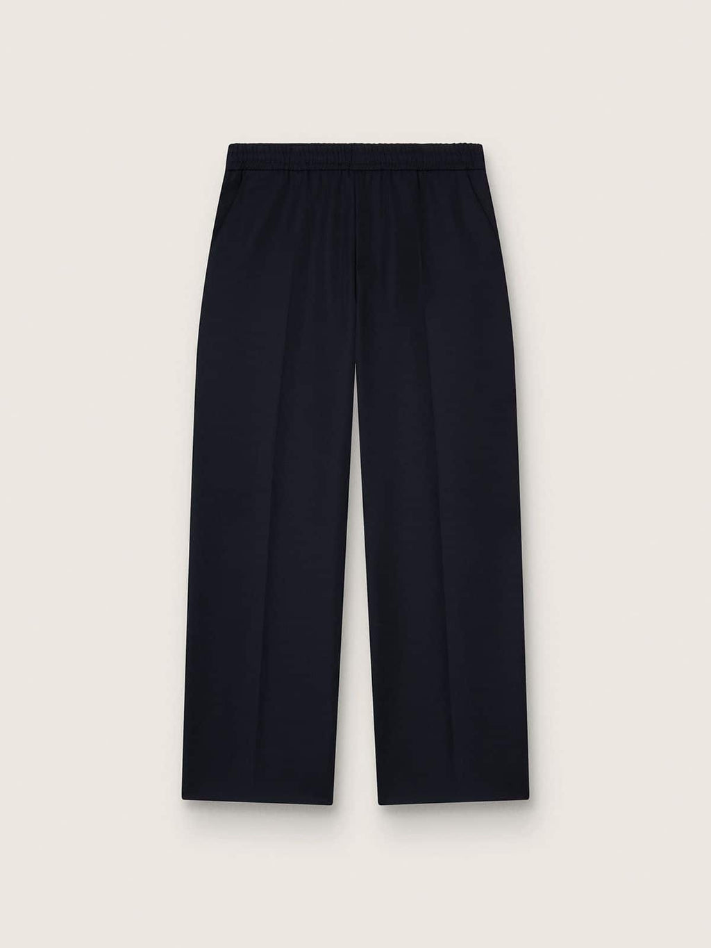 Men’s joggers in dark blue wool