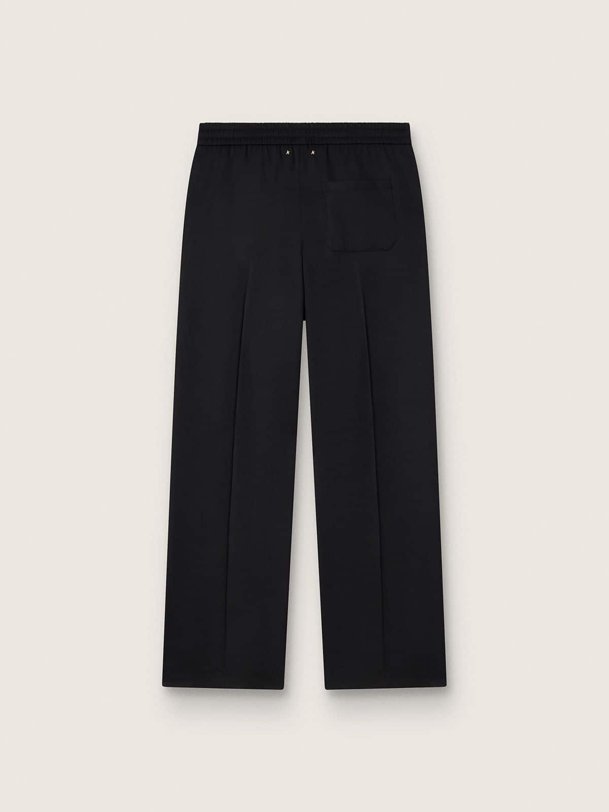 Men’s joggers in black wool