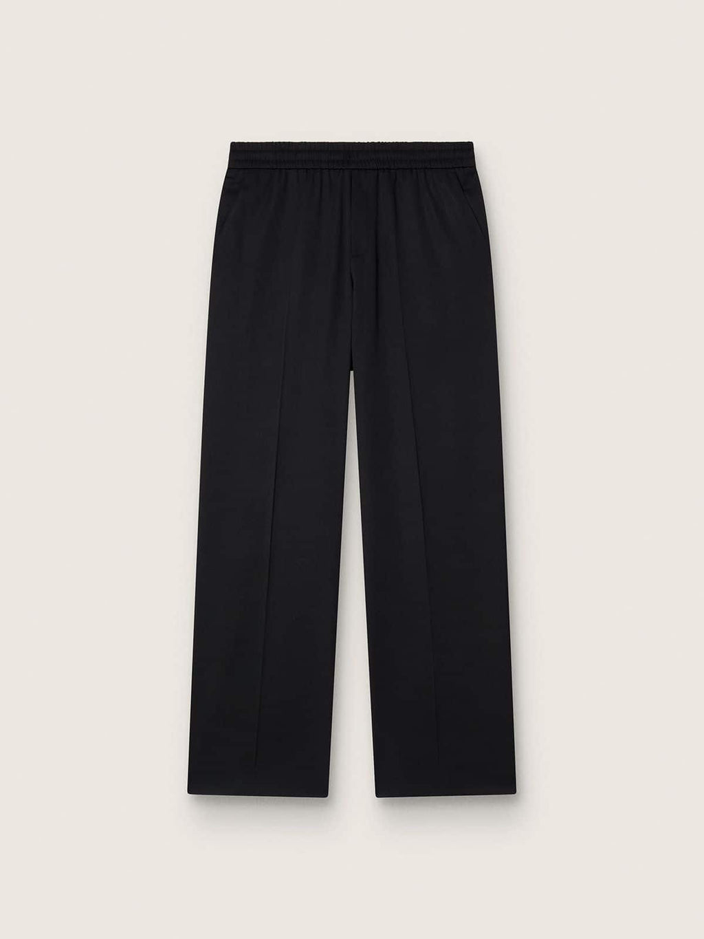 Men’s joggers in black wool