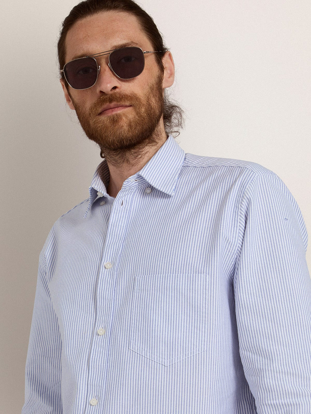 Roger aviator sunglasses with black frame and black lenses