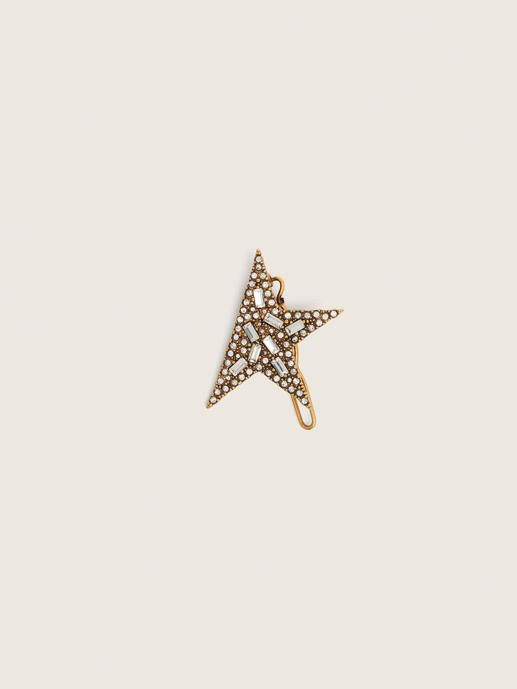 Lace lock with Star clip in antique gold color