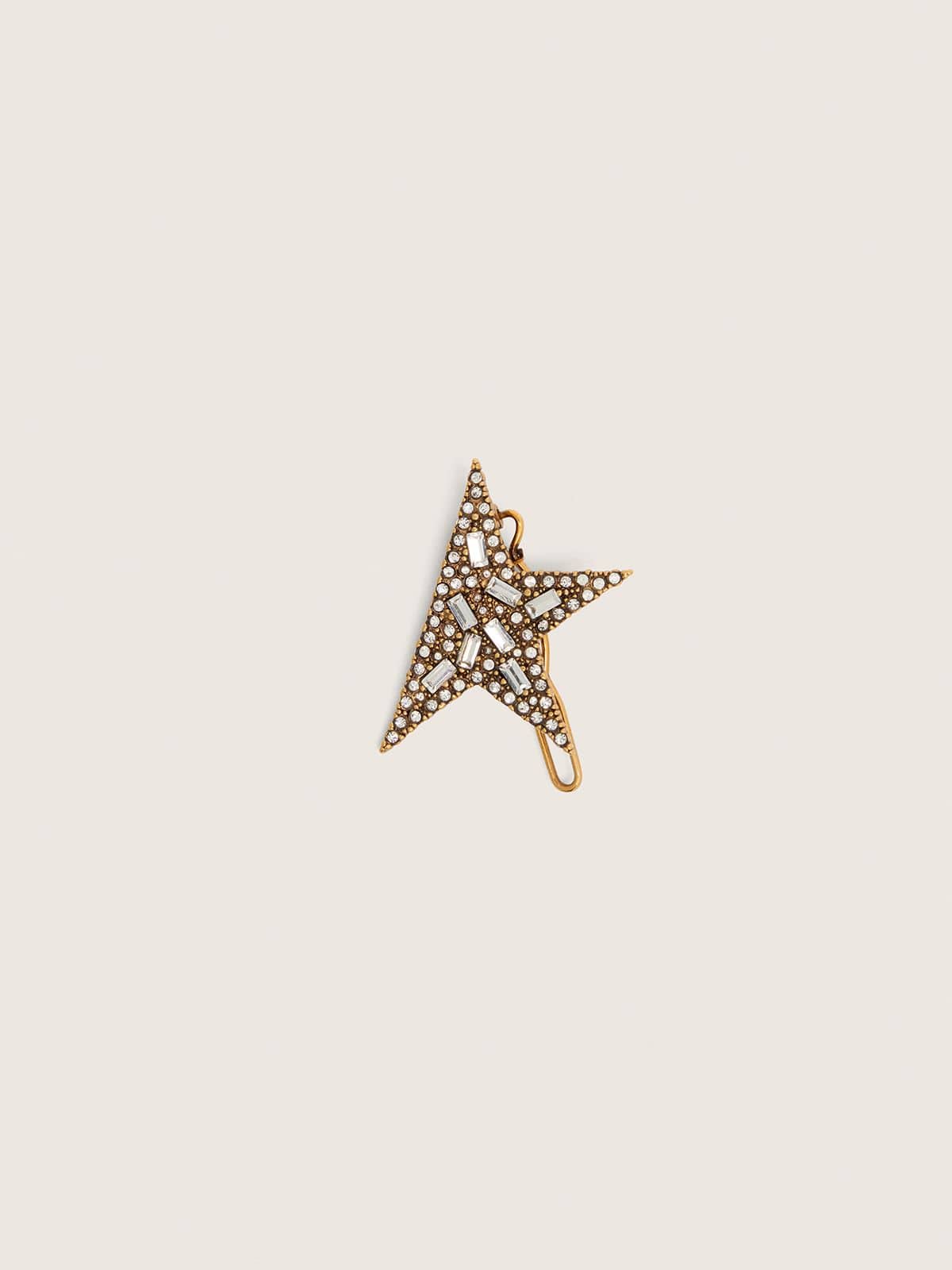 Lace lock with Star clip in antique gold color