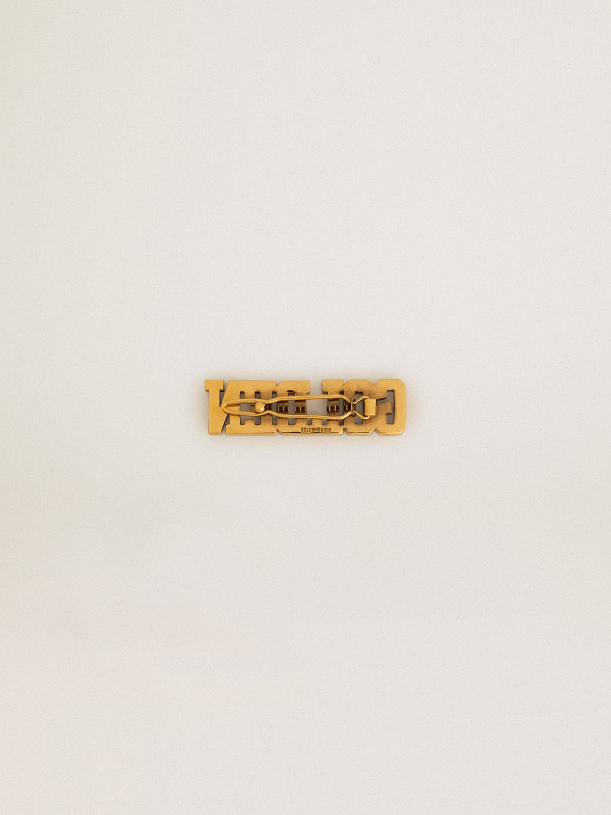 Golden lace tag in antique gold color with pearls