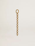 Antique gold-colored brass charm in the shape of a chain