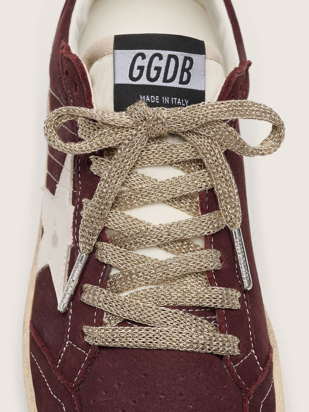 Gold lurex laces