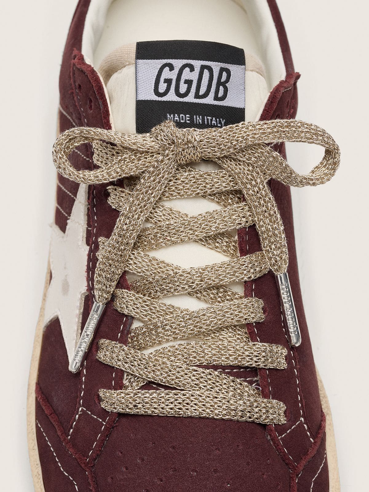 Gold lurex laces