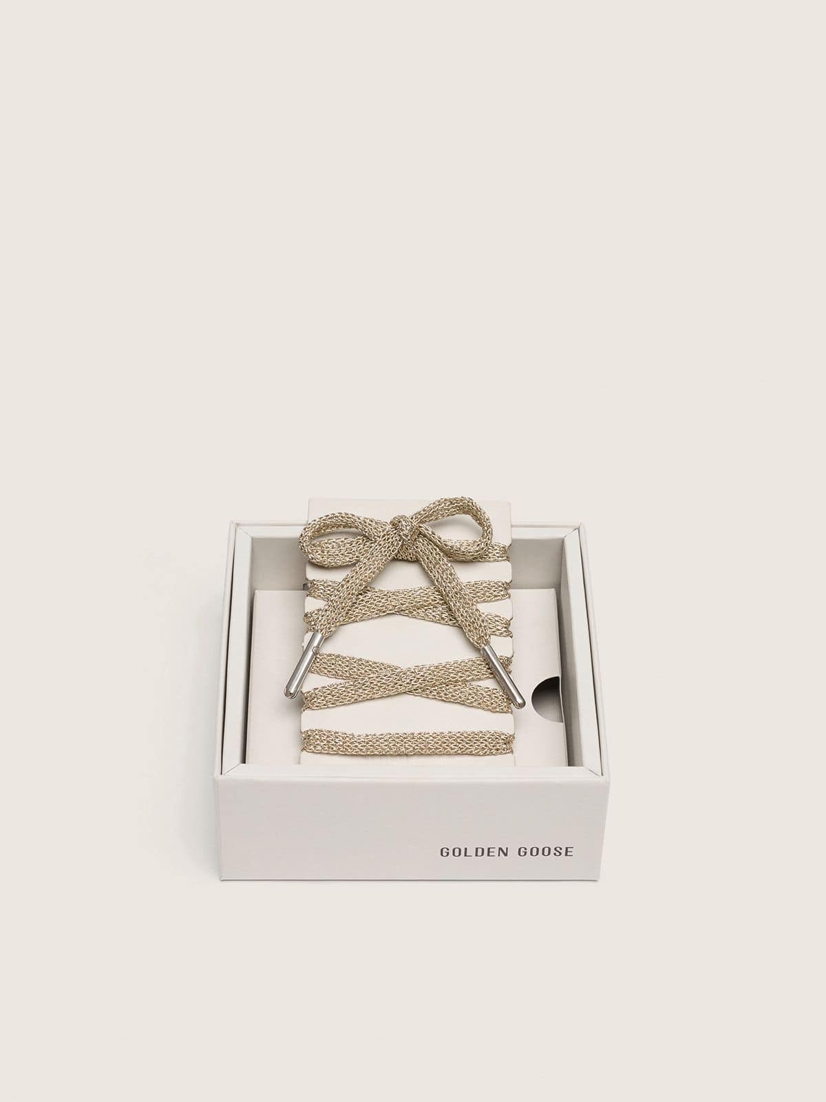 Gold lurex laces