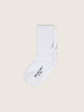 White socks with crystal star on the back